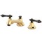 Kingston Brass NS4466AL 8" Widespread Bathroom Faucet, Brass/Black Stainless Steel NS4466AL - alternate 1